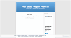 Desktop Screenshot of freestateprojectarchives.wordpress.com