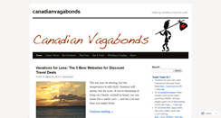 Desktop Screenshot of canadianvagabonds.wordpress.com