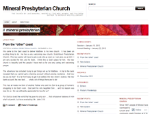 Tablet Screenshot of mineralpresbyterian.wordpress.com