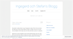 Desktop Screenshot of ingegerdochstefan.wordpress.com