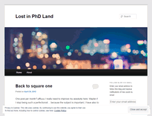 Tablet Screenshot of lostinphdland.wordpress.com