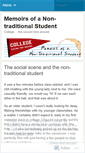Mobile Screenshot of nontraditional.wordpress.com