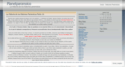 Desktop Screenshot of planetparanoico.wordpress.com