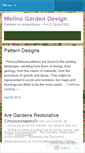 Mobile Screenshot of molinagardendesign.wordpress.com