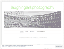 Tablet Screenshot of laughinglarkphotography.wordpress.com