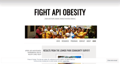 Desktop Screenshot of fightapiobesity.wordpress.com