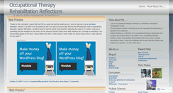 Desktop Screenshot of occupationaltherapyrehab.wordpress.com