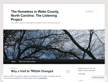 Tablet Screenshot of homelessincarolina.wordpress.com