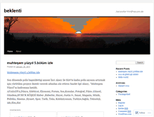 Tablet Screenshot of beklenti.wordpress.com