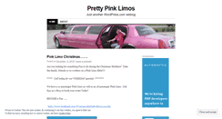 Desktop Screenshot of prettypinklimos.wordpress.com