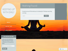 Tablet Screenshot of keepingupwithemily.wordpress.com