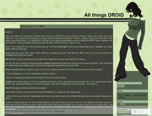 Tablet Screenshot of droid25.wordpress.com