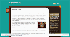 Desktop Screenshot of luparkerblog.wordpress.com