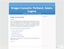 Tablet Screenshot of oregonconcerts.wordpress.com