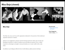 Tablet Screenshot of aikidomizu.wordpress.com