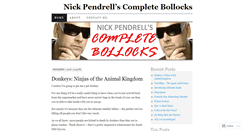 Desktop Screenshot of completebollocks.wordpress.com