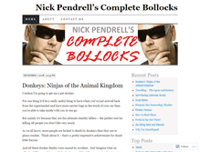 Tablet Screenshot of completebollocks.wordpress.com