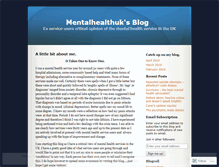 Tablet Screenshot of mentalhealthuk.wordpress.com