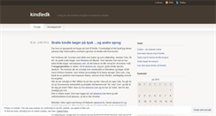 Desktop Screenshot of kindledk.wordpress.com