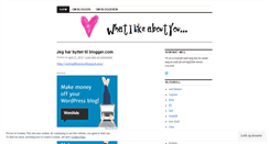 Desktop Screenshot of likeaboutyou.wordpress.com
