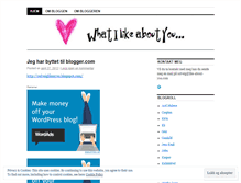 Tablet Screenshot of likeaboutyou.wordpress.com
