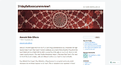 Desktop Screenshot of 31dayfatlosscurereview1.wordpress.com