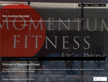 Tablet Screenshot of mymomentumfitness.wordpress.com