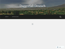 Tablet Screenshot of daggerfalldeutsch.wordpress.com