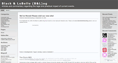 Desktop Screenshot of blacklobellolawblog.wordpress.com