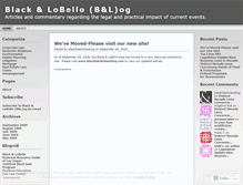 Tablet Screenshot of blacklobellolawblog.wordpress.com