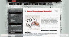 Desktop Screenshot of meckerecke.wordpress.com