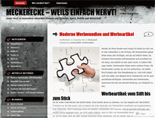 Tablet Screenshot of meckerecke.wordpress.com