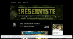 Desktop Screenshot of lereserviste.wordpress.com