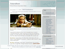 Tablet Screenshot of fataculture.wordpress.com
