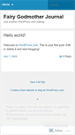 Mobile Screenshot of fairygodmotherjournal.wordpress.com