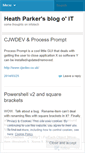 Mobile Screenshot of heathparker.wordpress.com
