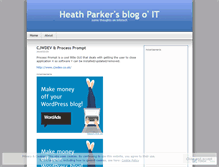 Tablet Screenshot of heathparker.wordpress.com