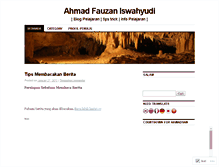 Tablet Screenshot of ahmadfauzanisw.wordpress.com