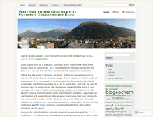 Tablet Screenshot of geochemicalnews.wordpress.com