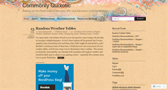 Desktop Screenshot of commonlyquixotic.wordpress.com
