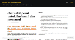 Desktop Screenshot of obatsakitperutuntukibumenyusui.wordpress.com