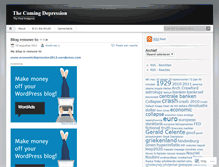Tablet Screenshot of cominggreatdepression.wordpress.com