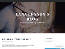 Tablet Screenshot of lanalennox.wordpress.com
