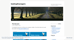 Desktop Screenshot of leading4managers.wordpress.com