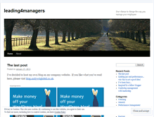 Tablet Screenshot of leading4managers.wordpress.com