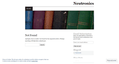 Desktop Screenshot of neutronics.wordpress.com