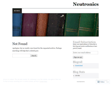 Tablet Screenshot of neutronics.wordpress.com