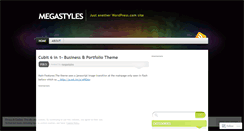 Desktop Screenshot of megastyles.wordpress.com