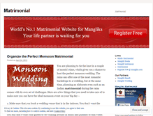 Tablet Screenshot of matrimonialwebsite.wordpress.com