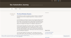 Desktop Screenshot of ourautomotivejourney.wordpress.com